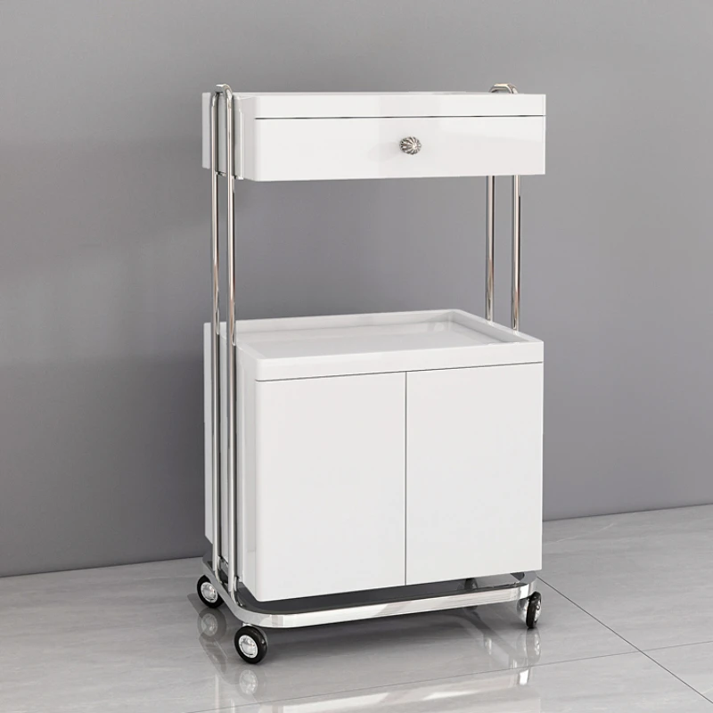 Чайный спа-тележка из нержавеющей стали для салона чистка ресниц косметическое