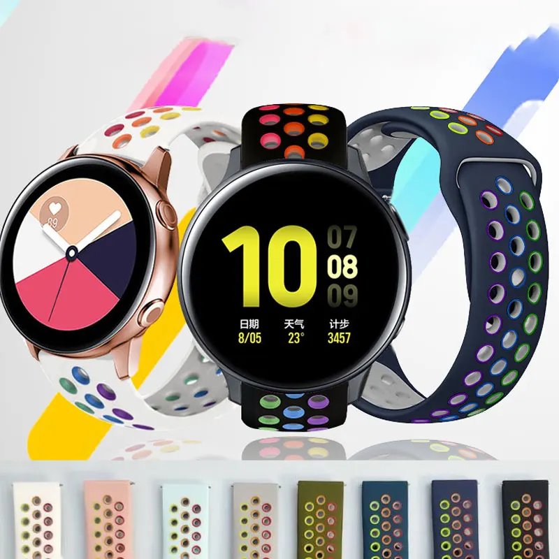 

For Samsung Galaxy Watch 4 strap Watch band 46mm/42mm/Active 2/Gear S3 Frontier 20mm 22mm bracelet Huawei GT/GT2/2e/Pro strap
