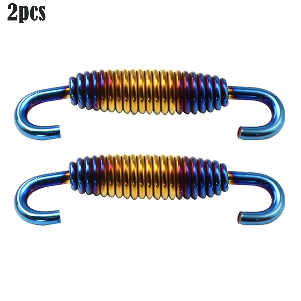 

Shock Absorber Springs Hook 2pcs 60mm Exhaust Springs Muffler Can Stainless Steel