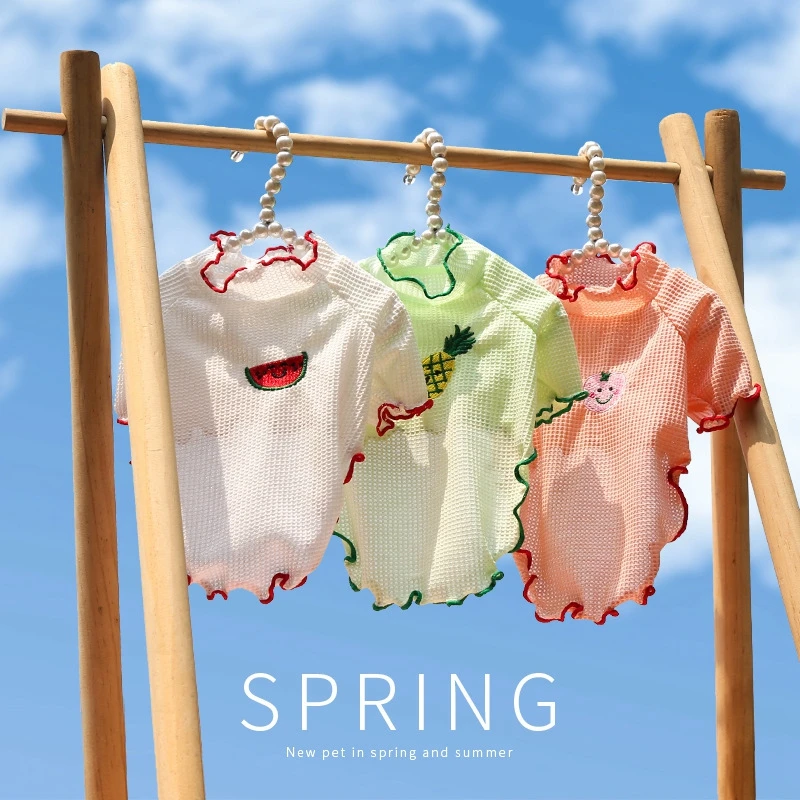 

Жилет для домашних питомцев, футболка, рубашка, милая Тедди Чихуахуа, крутая дышащая одежда для домашних животных, одежда, нижняя рубашка, ко...