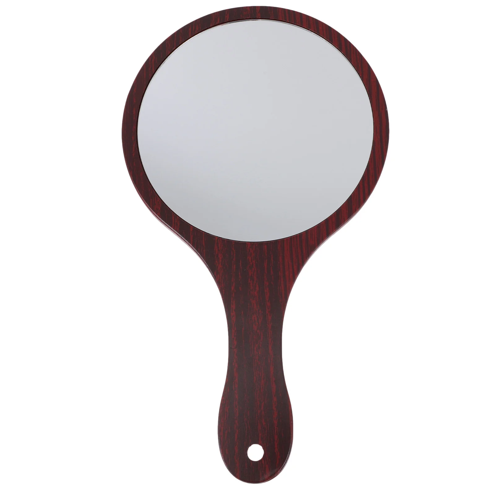 

Personal Mirror Round Mirror Handheld Mirror Vintage Mirror Wooden Handle Vanity Mirror Desktop Hand Mirror Makeup