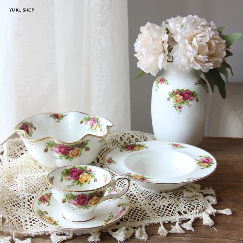 Coffee Cup English Afternoon Tea Western Food Bowl Plate Mug