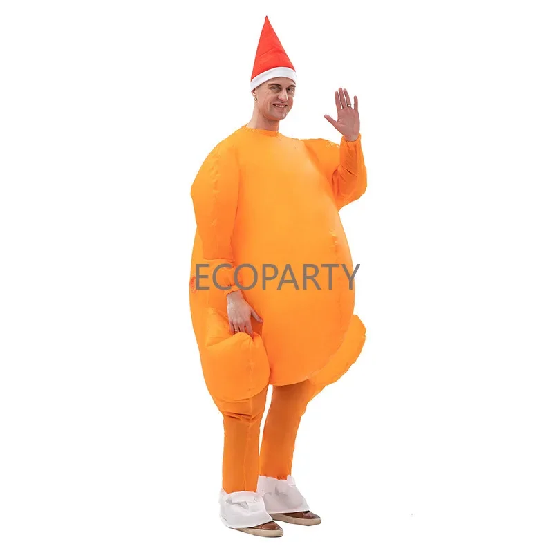Прямая поставка ERP рождественский надувной костюм индейки для взрослых турецкий