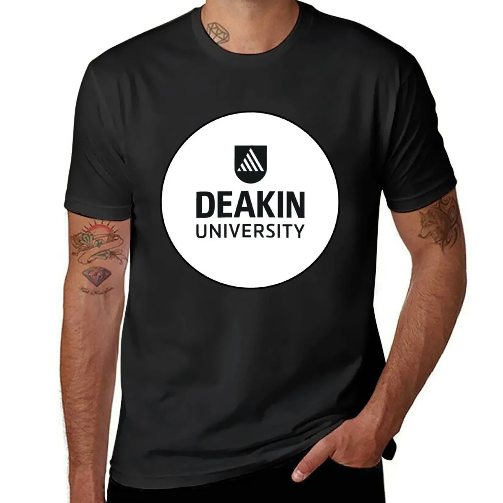 Deakin T-Shirt basketball graphic tees shirts sweat rapper mens clothing