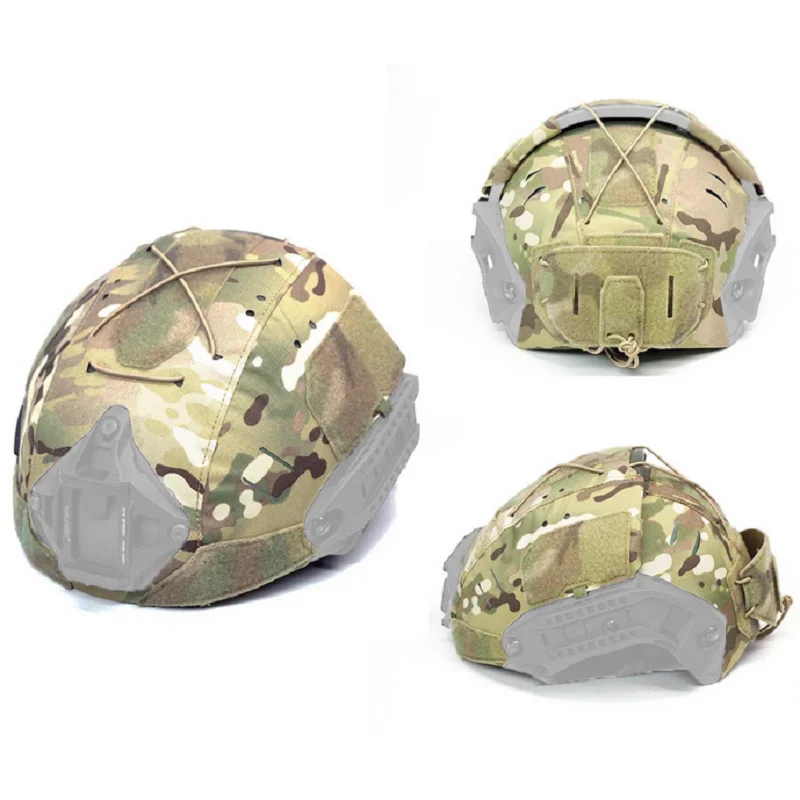 

Outdoor Tactical Airsoft Frame Special Helmet Cover Laser Cutting Anchor Hole Multifunctional AF Helmet Protective Cover