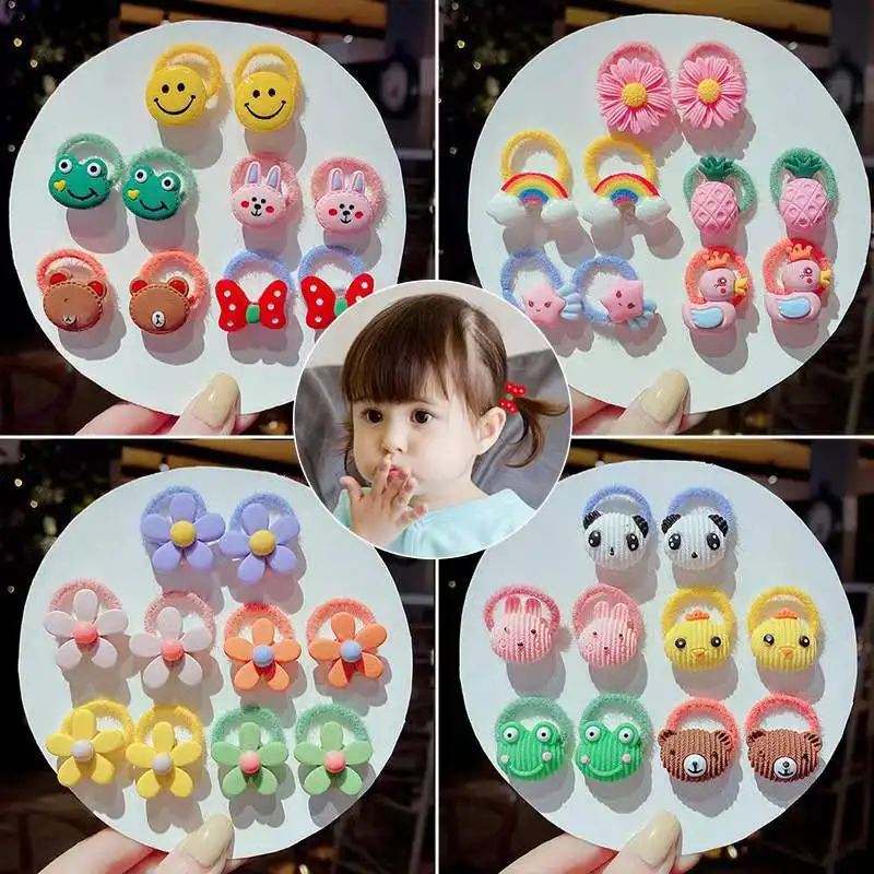 

10 шт., милые Мультяшные резинки для волос