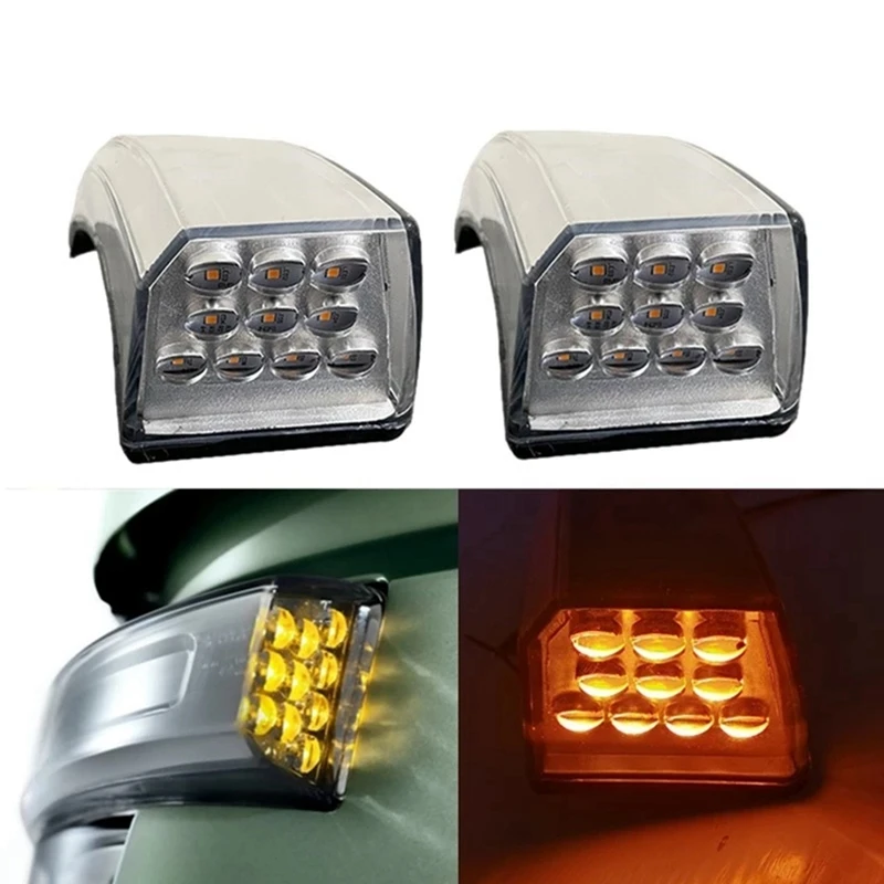 2Pcs Truck Headlight Corner Light Turn Signal Corner Light Front Turn Signal Light for Volvo FH Heavy Truck 82151205