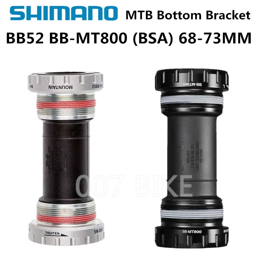 Shimano DEORE XT SLX SAINT BB52 MT800 MT500 BB80 Bottom Bracket SM BB MT800 Hollowtech II  MTB BB52  68/73mm  M6000 M7000 M8000