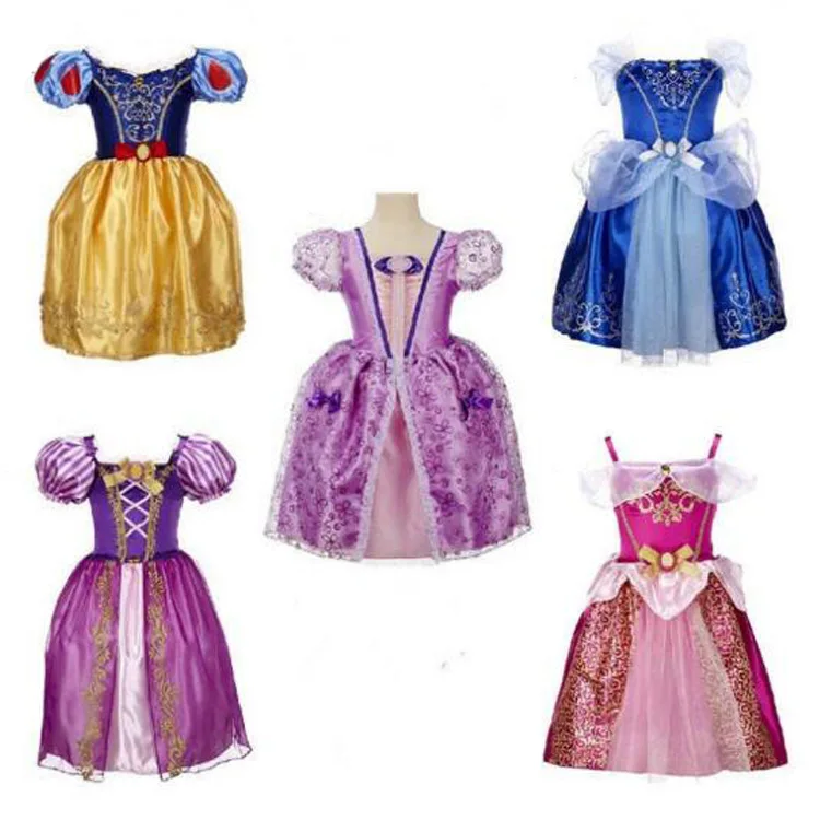 

Детская одежда холодное спутанное Белоснежное платье детское платье принцессы Пышное Платье Размер 100-150