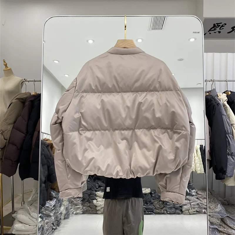 Зимние парки корейская модная куртка-пуховик милое пуховое пальто женская