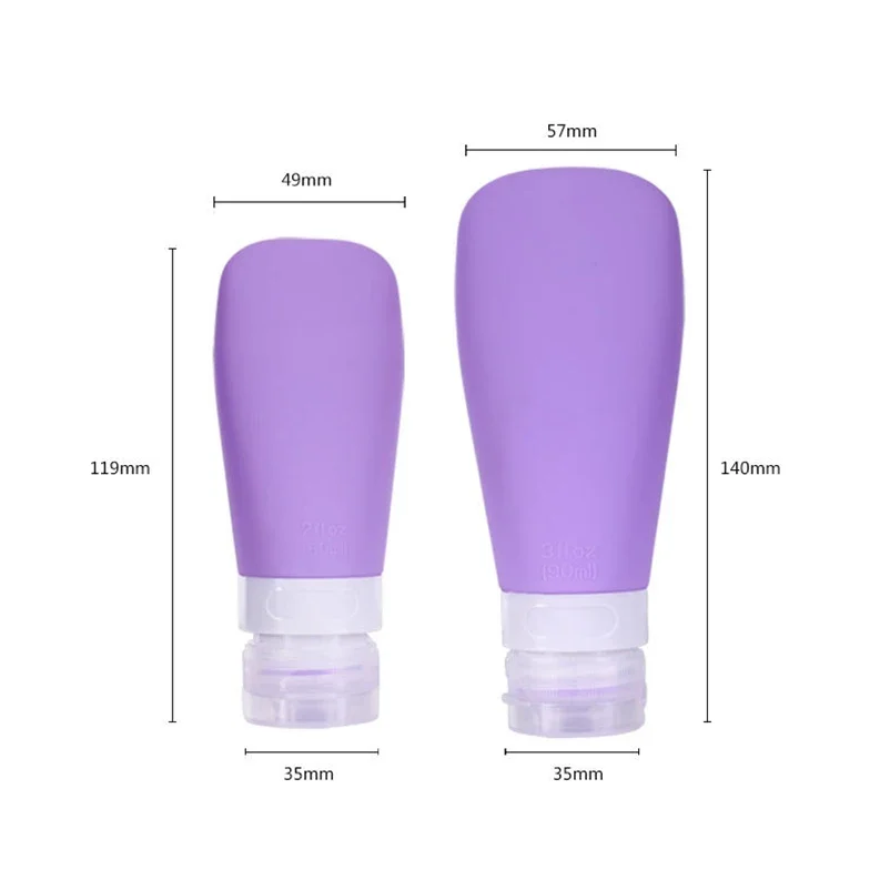 4 шт. силиконовые бутылки для лосьона в скандинавском стиле