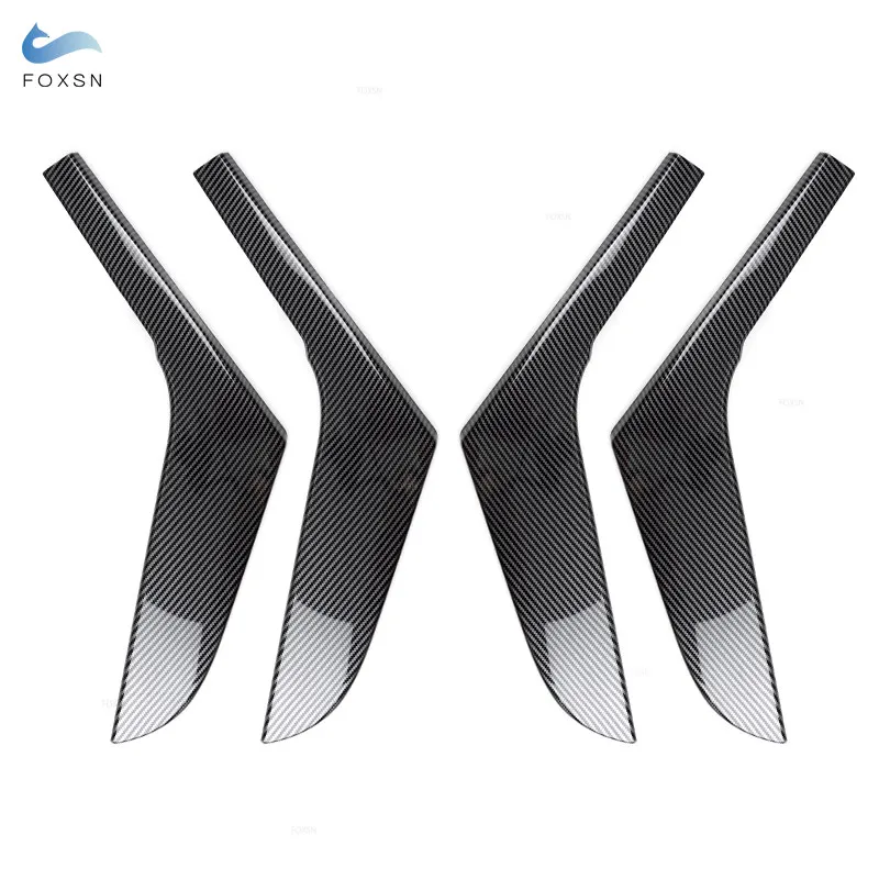 Автомобильный Стайлинг ABS текстура углеродного волокна внутренний дверной