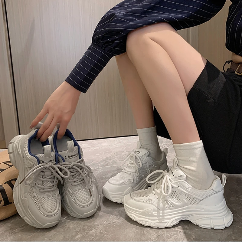 

Platform Sneakers White Woman Vulcanize Shoes Femme Tenis Con Plataforma Luxury Tennis Feminino for Women 2023 Zapatos Mujer