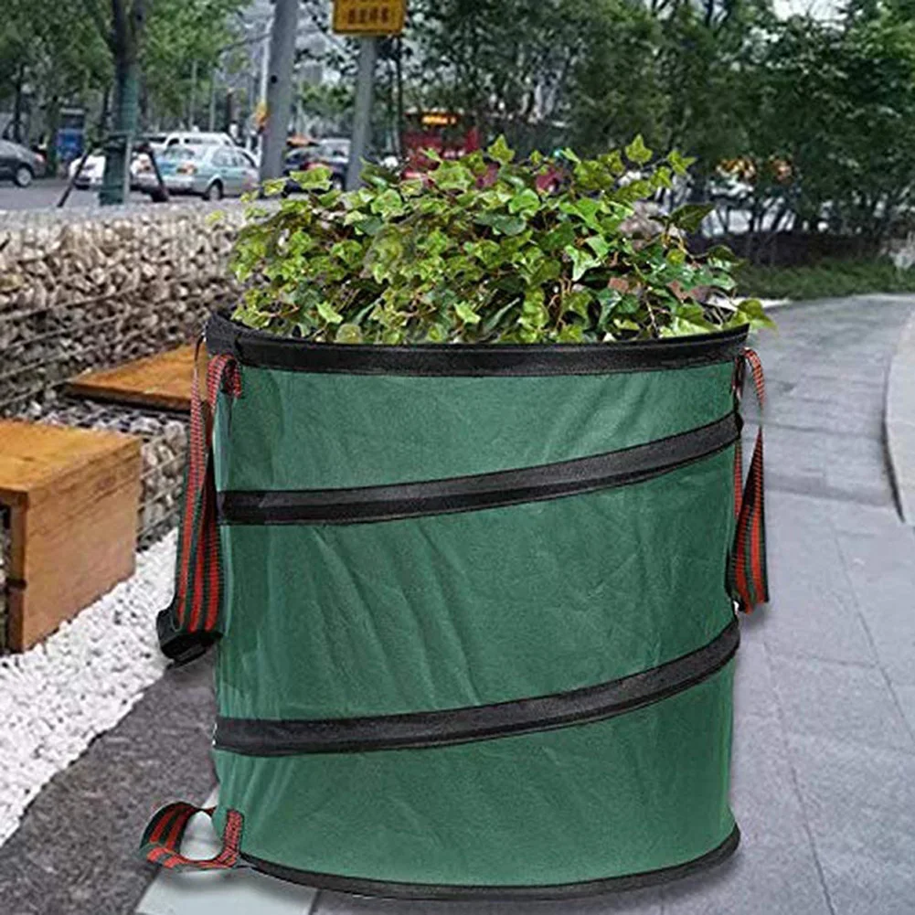 

Foldable Portable Spring Garden Leaf Garbage Bag Garden Fall Leaves Bag Oxford Cloth Waste Home Outdoor Yard Gardening Bag