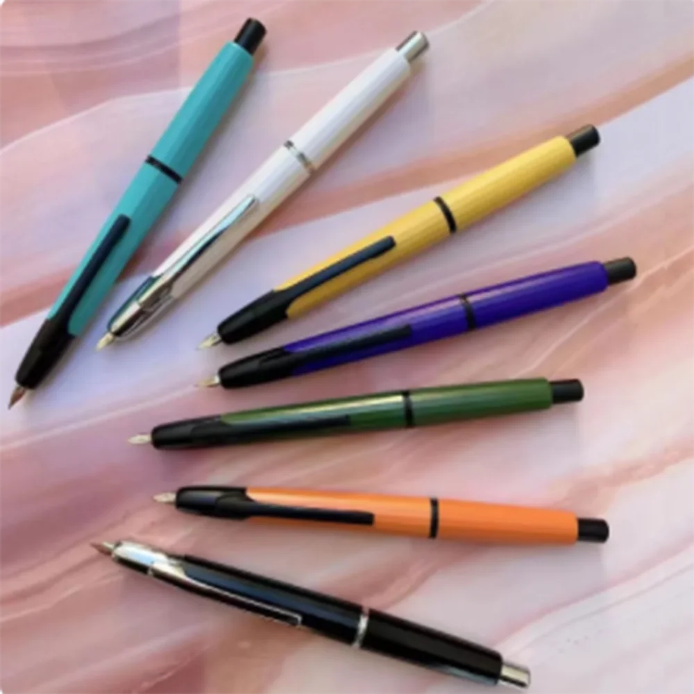 Fountain Telescopic Pen With Pointed Ink Pen Nib 0.4mm For Students Writing Calligraphy Upright Posture Pen Gift