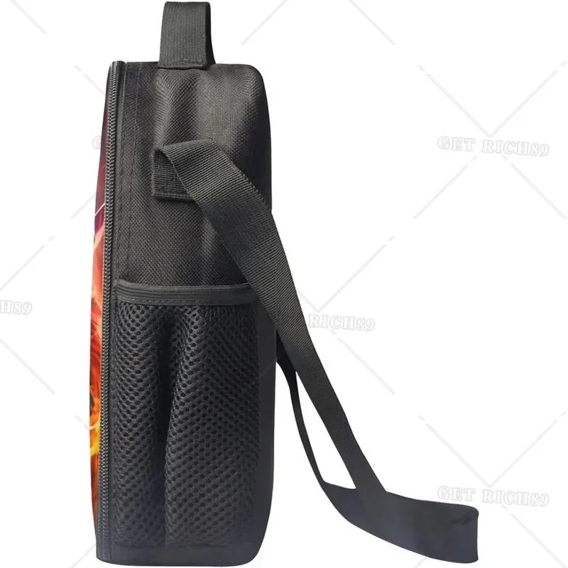 Многоразовая сумка для обеда с принтом головы волка мальчиков и мужчин