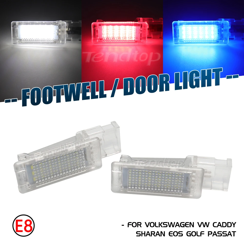 

LED Footwell Light Luggage Compartment Glove Box Lamp For VW Caddy Golf 4 5 6 EOS Jetta Passat B7 B8 CC Touareg Tiguan 2007-2022