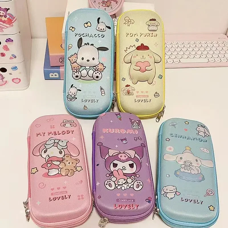 Держатель для ручек в стиле аниме Kuromi Cinnamoroll 3D EVA большой емкости фоторучка милый