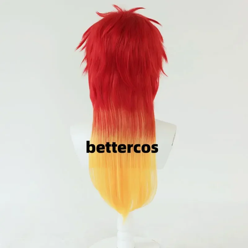 Chika Takiishi Косплей Парик Аниме WIND BREAKER Красный Градиент Желтые Волосы Термостойкое