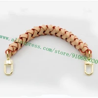 genuine calfskin braided top handle strap for designer women bucket handbag lady ne0 shoulder bag
