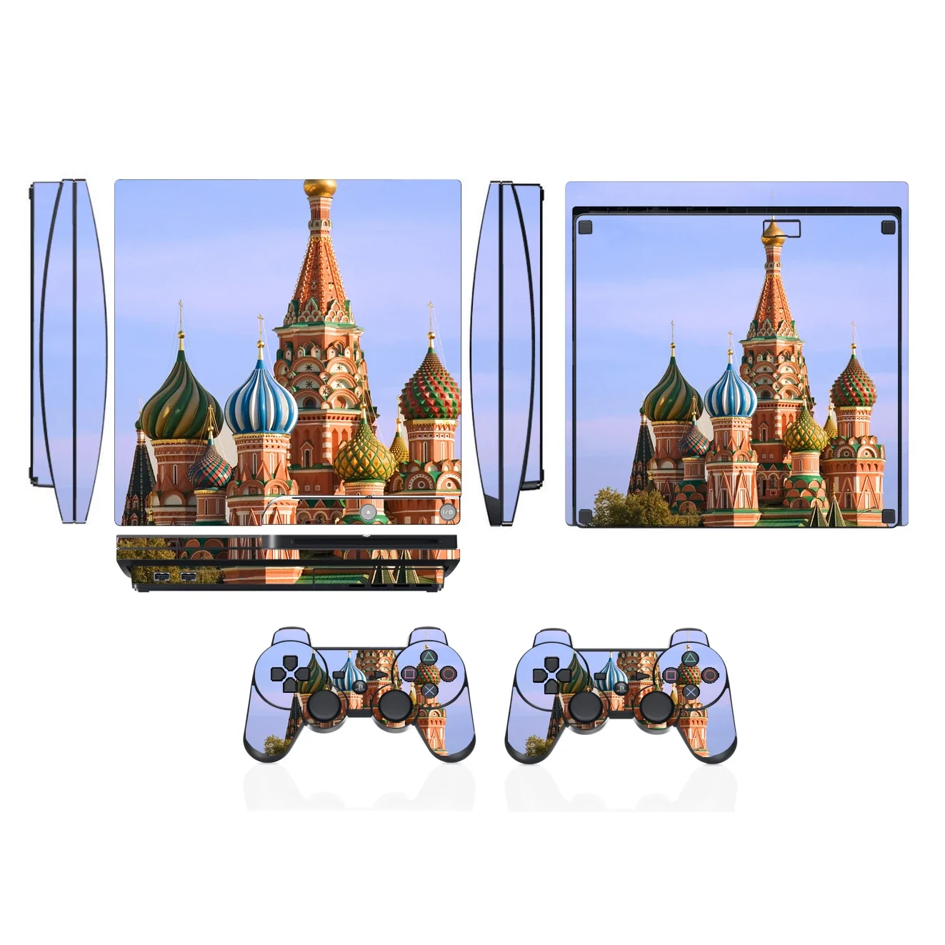 Beautiful Scenery 3307 Vinyl Skin Sticker Protector for Sony PS3 Slim PlayStation 3 and 2 controller skins Stickers