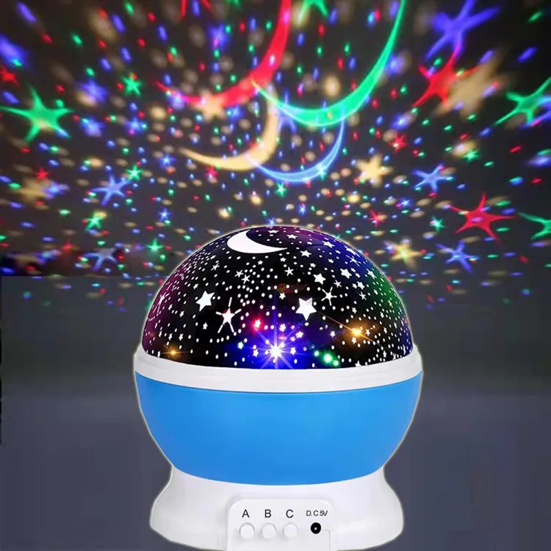Galaxy Projector Starry Sky Rotating LED Night Light  Kids Gift Lamp Children Bedroom Star Night Lights Planetarium Moon Light