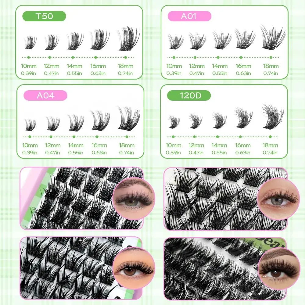 Фото Накладные ресницы Natural Look: 3D-эффект, имитация норки, пучковый дизайн, для естественного макияжа глаз, инструменты для наращивания ресниц №3