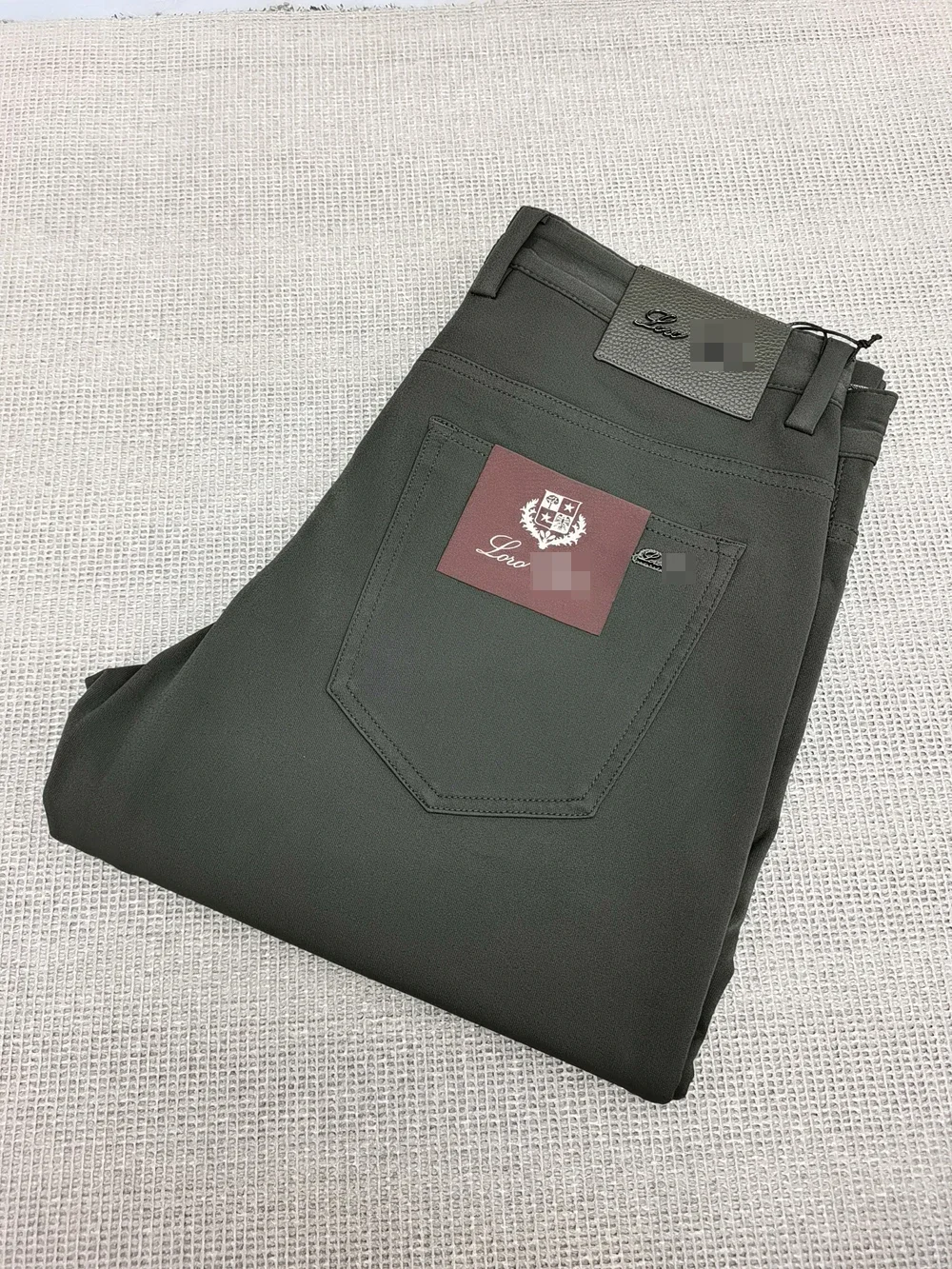 

Новинка 2024, теплые мужские хлопковые толстые теплые вышитые качественные длинные деловые прямые Большие размеры 31-40