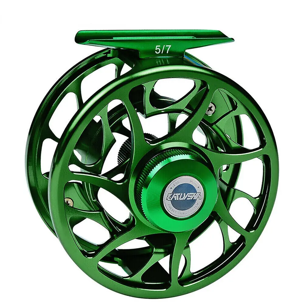Green Fly Fishing Aluminum 5/7-7/9-9/10 WT 3+1BB Wheel CNC Machine Left Right Handle New