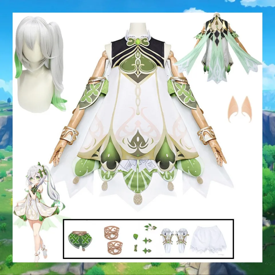 

Костюм для косплея малого лорда кусанали геншин ударьида, костюм на Хэллоуин, костюм для женщин, аниме одежда, женский костюм