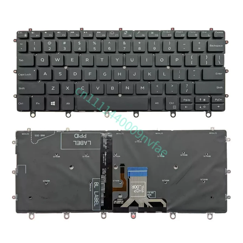 Фото Клавиатура для ноутбука DELL XPS 13 9365 P71G 0WPCF9 PK131QS1A00 с подсветкой 0.3 (США) №2