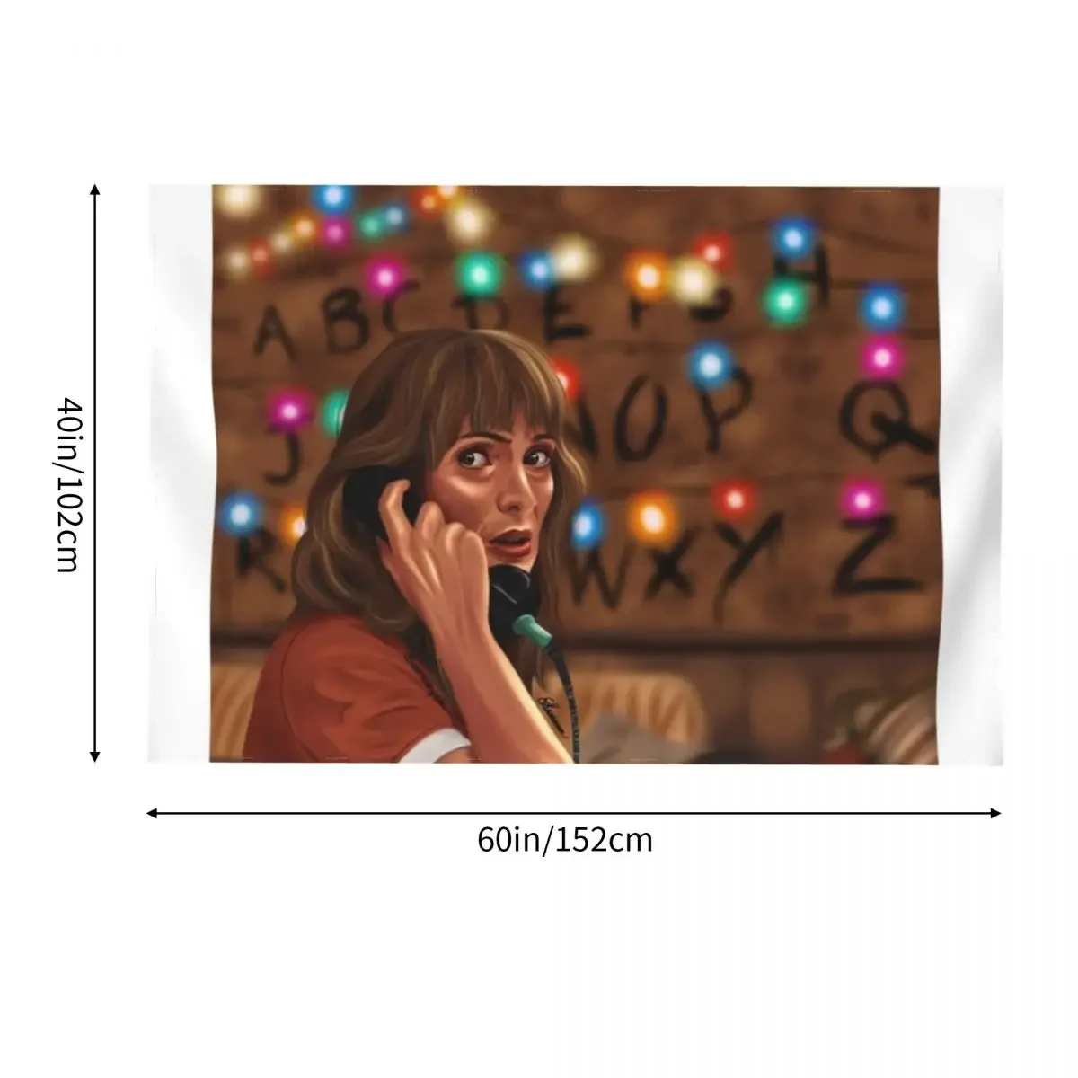 Настенный гобелен Joyce Byers 100% полиэстер