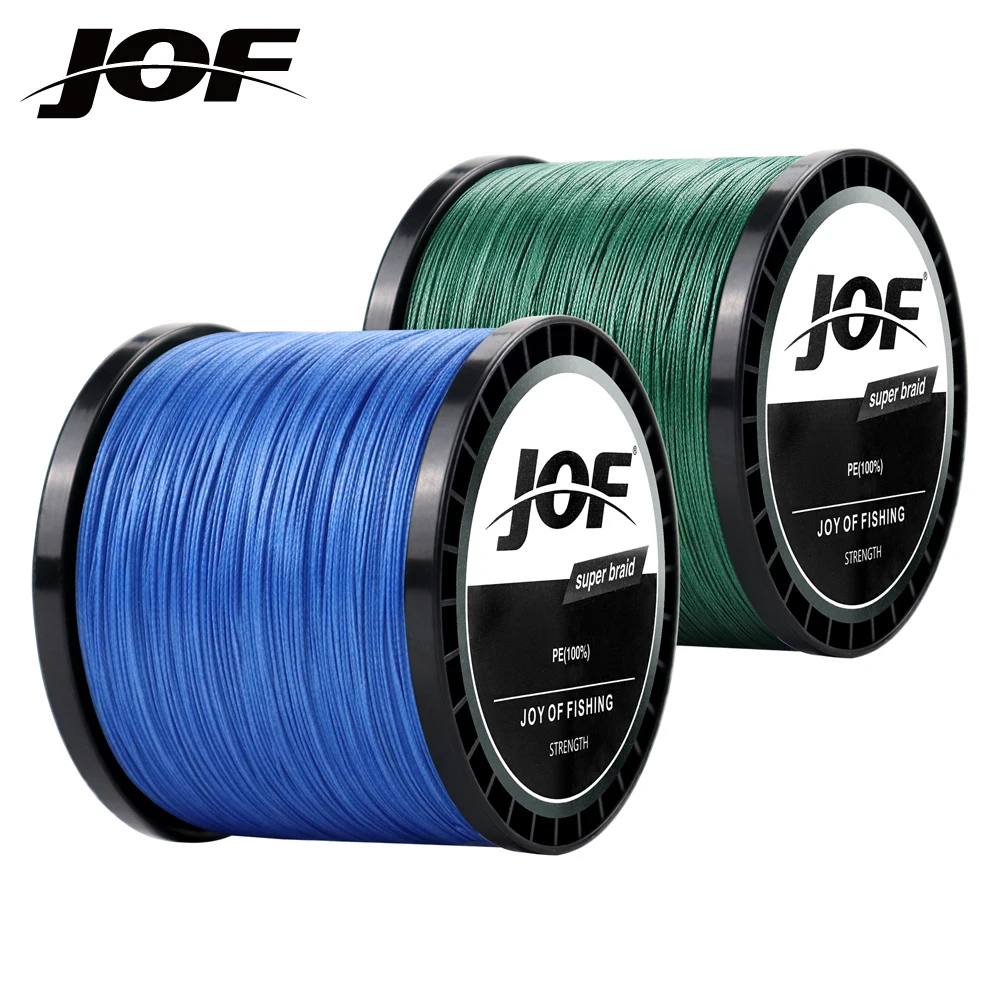 

JOF 300/500/1000m 4 Strands braided fishing line fine braided sea fishing PE fishing line main line genuine strong tension