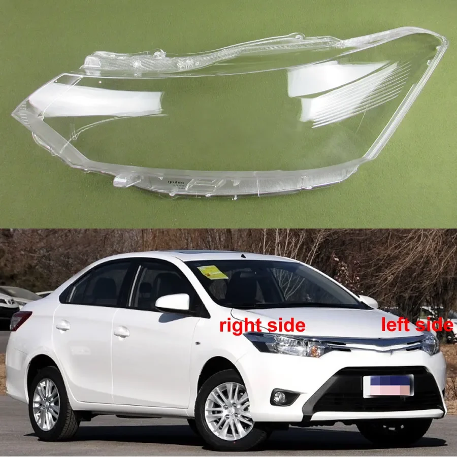 

For Toyota Vios 2014 2015 Car Accessories Headlight Cover Shade Headlamp Shell Transparent Lampshade Lens Plexiglass