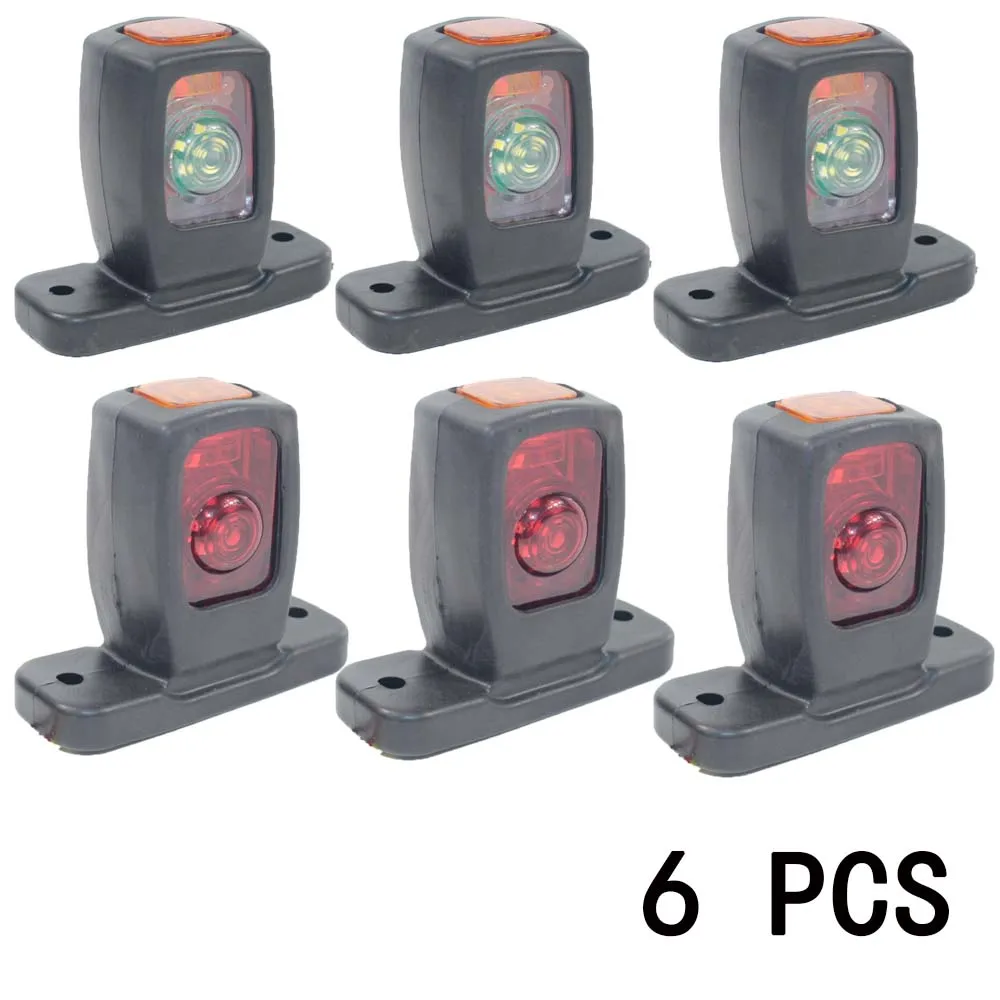 

Stalk Side Marker Lamp Truck Trailer Chassis Camper Caravan 24V * 6PCS