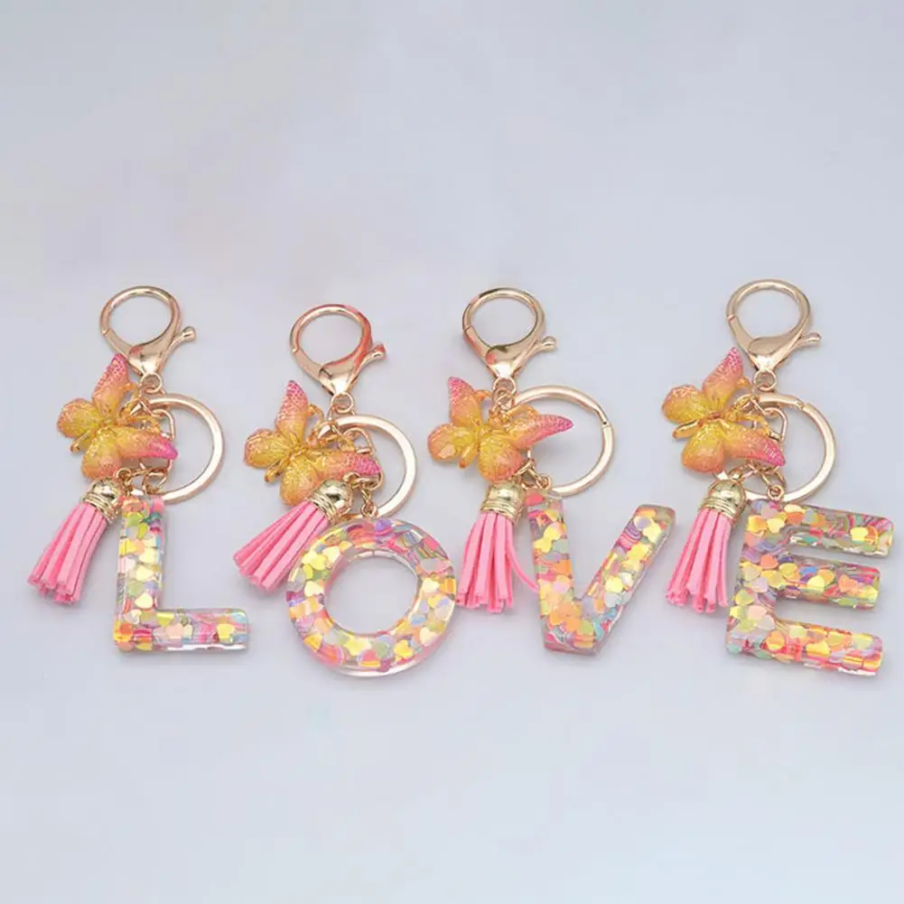 

Женский компактный брелок для ключей с 26 буквами