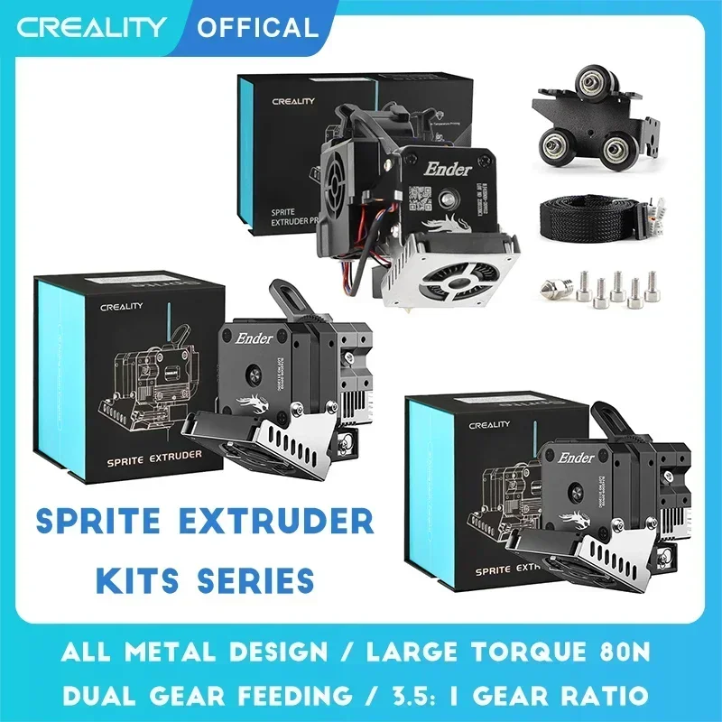 

Creality Sprite Extruder Pro Kit with 80N Stepper Motor for Ender 3 Ender3 v2 Ender 3 pro Ender 3 Max official 3D Printer Parts