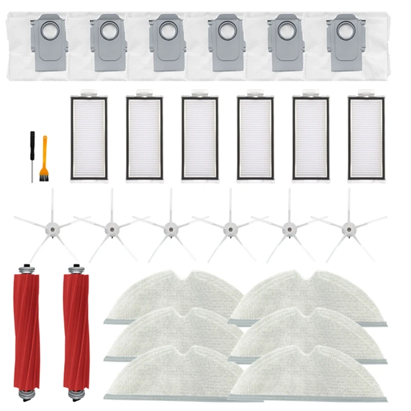 

Main Side Brush Filter Mop Cloth Main Side Brush For Xiaomi Roborock Q7 Max,Q7 Max+,Q7 Plus,T8 Robot Vacuum Cleaner Spare Parts