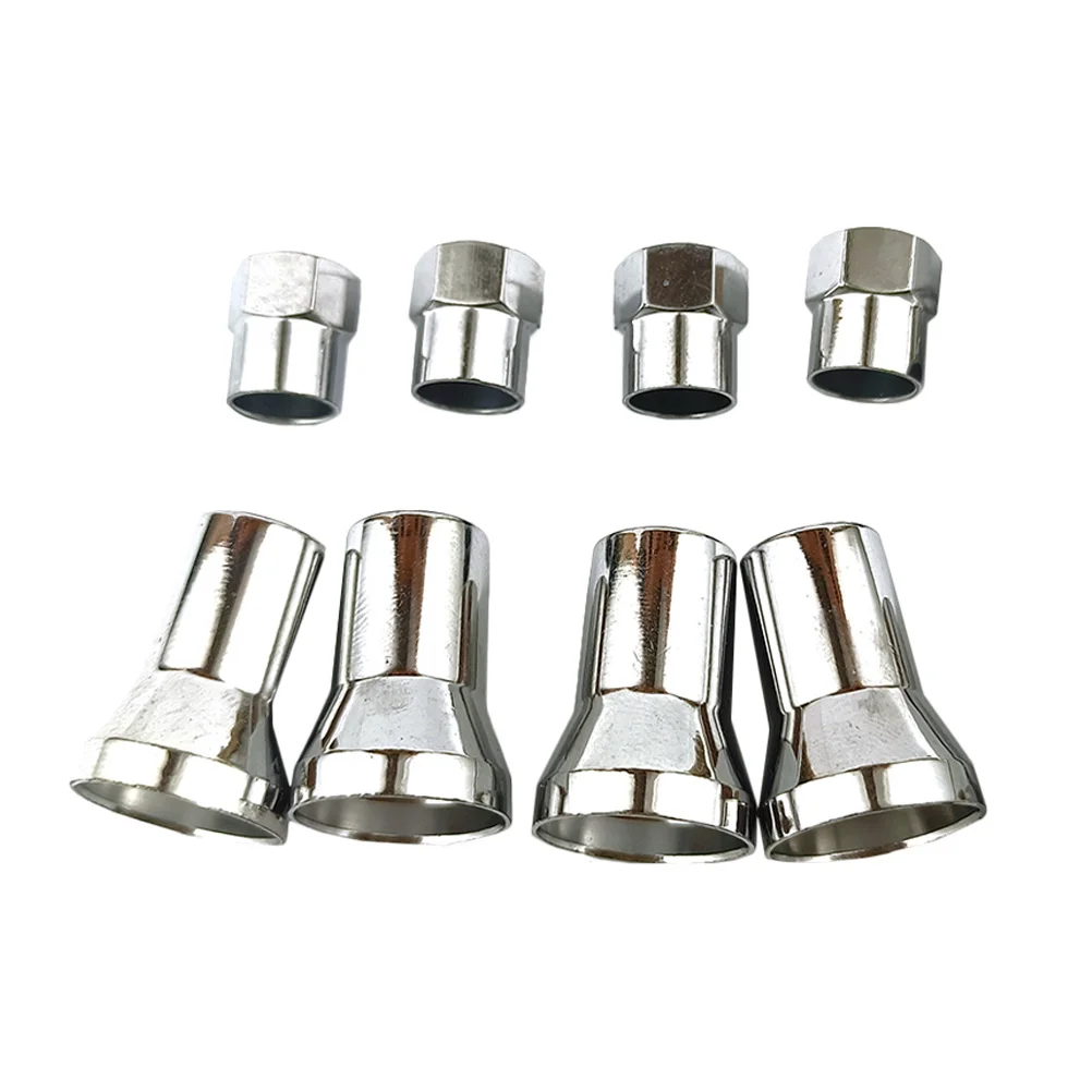 

4 Sets Valve Caps For Car Tiresationation Stems Stem Stem Cap with Sleeve Cover Chrome American Car and Truck