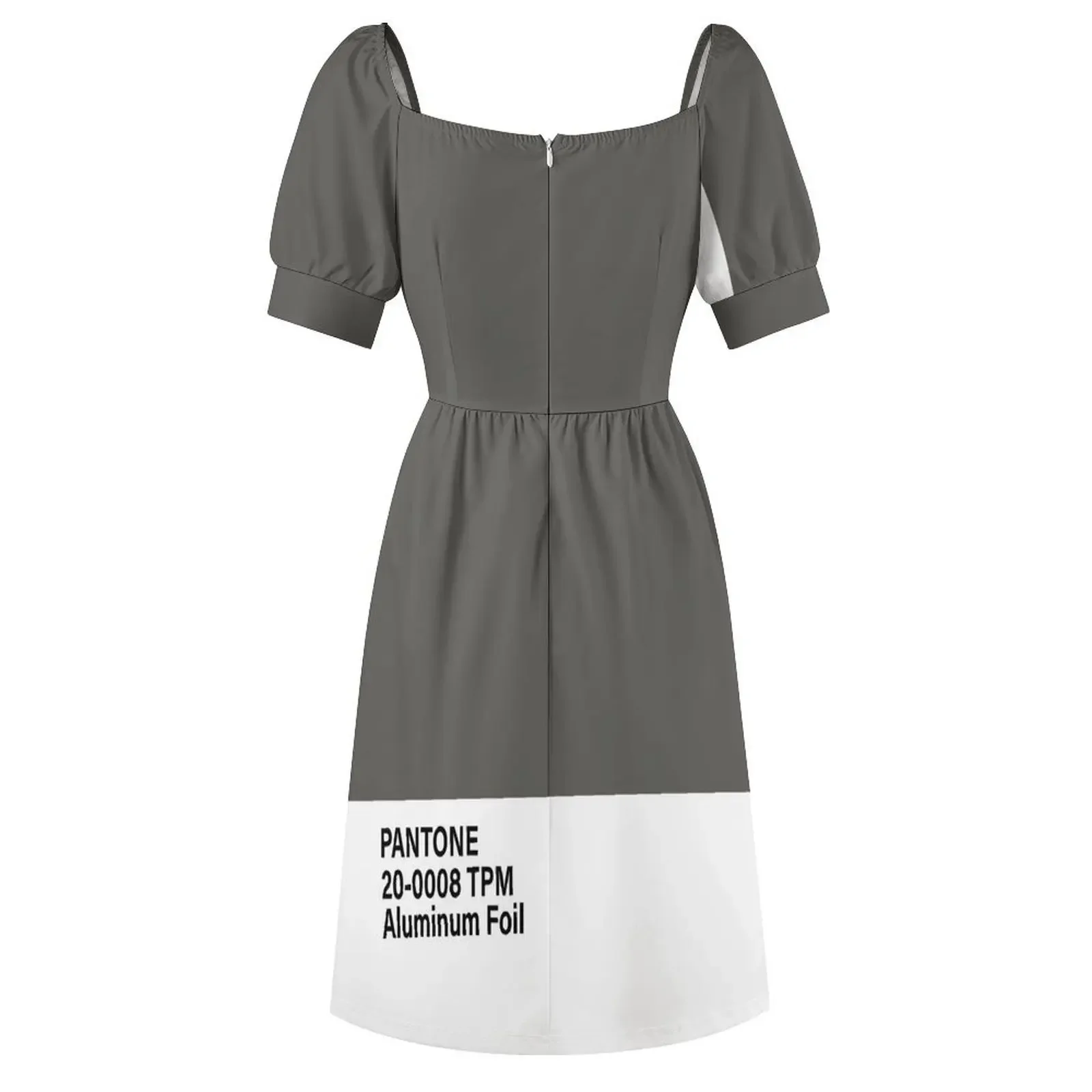 Pantone 20-0008 TPM Платье без рукавов из алюминиевой фольги роскошное вечернее платье