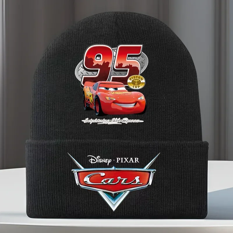Disney Cars Pixar Lightning McQueen Skullies шапки для детей осенне-зимняя вязаная шапка теплая