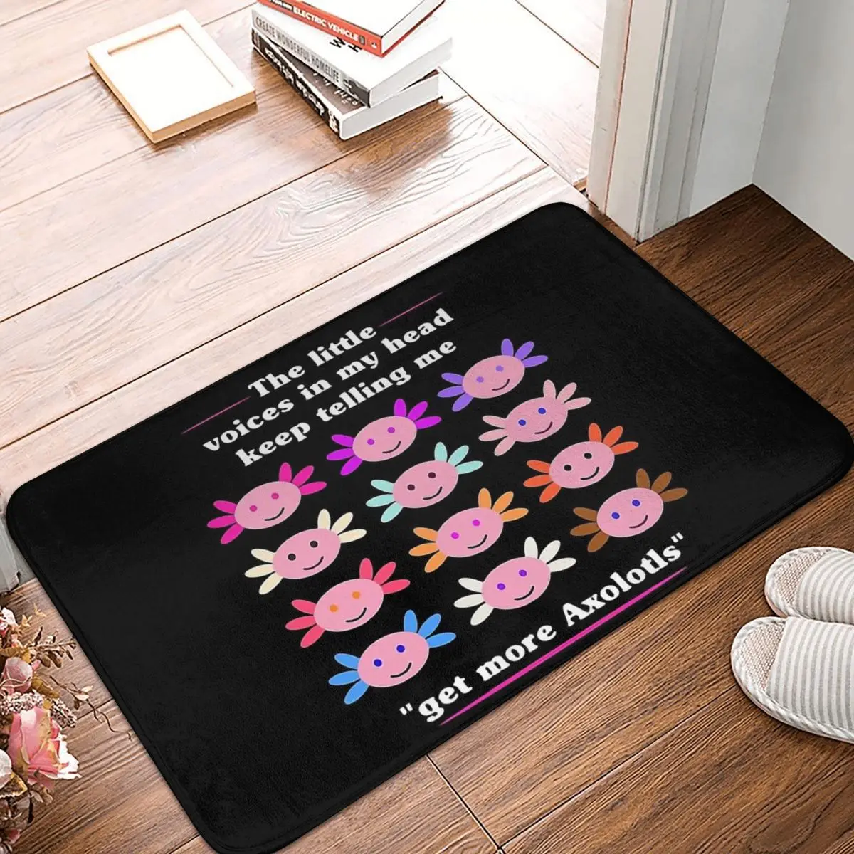 

Axolotl Lover Walking Fish Non-slip Doormat Kitchen Mat The Little Voices Balcony Carpet Entrance Door Rug Indoor Decor