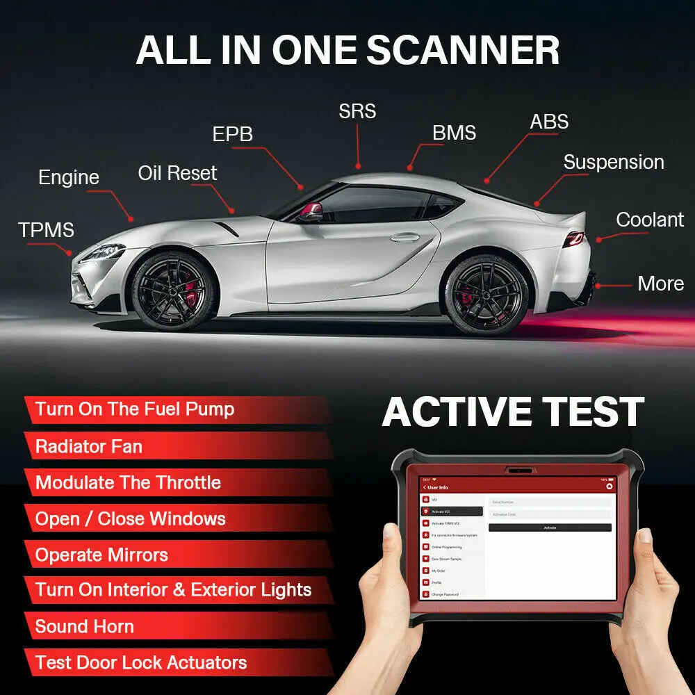 2022 г. Thinktool PAD 8 все системы диагностики двунаправленный сканер OBD2 кодирование