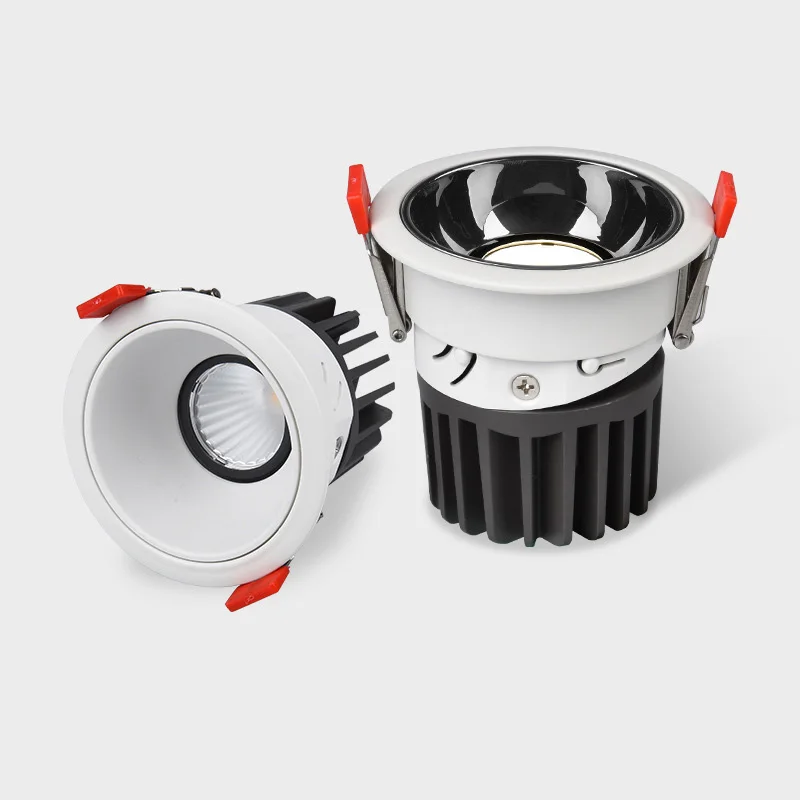 Приглушаемые утопленные антибликовые COB светодиодные потолочные светильники 9