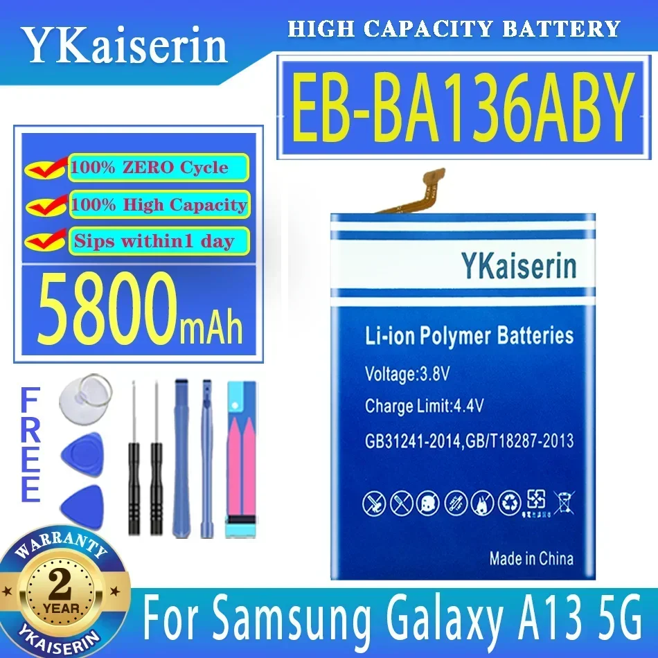 Аккумулятор YKaiserin EB-BA136ABY 5800 мАч для Samsung Galaxy A13 5G