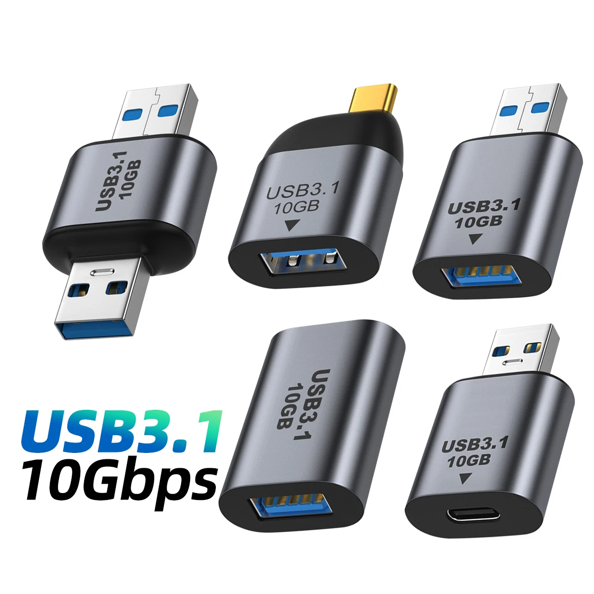 

Type C To USB 3.1 Adapter OTG Mini Male Female Charging Converter 10Gbps Fast Data Video Transfer Connector For Macbook Samsung