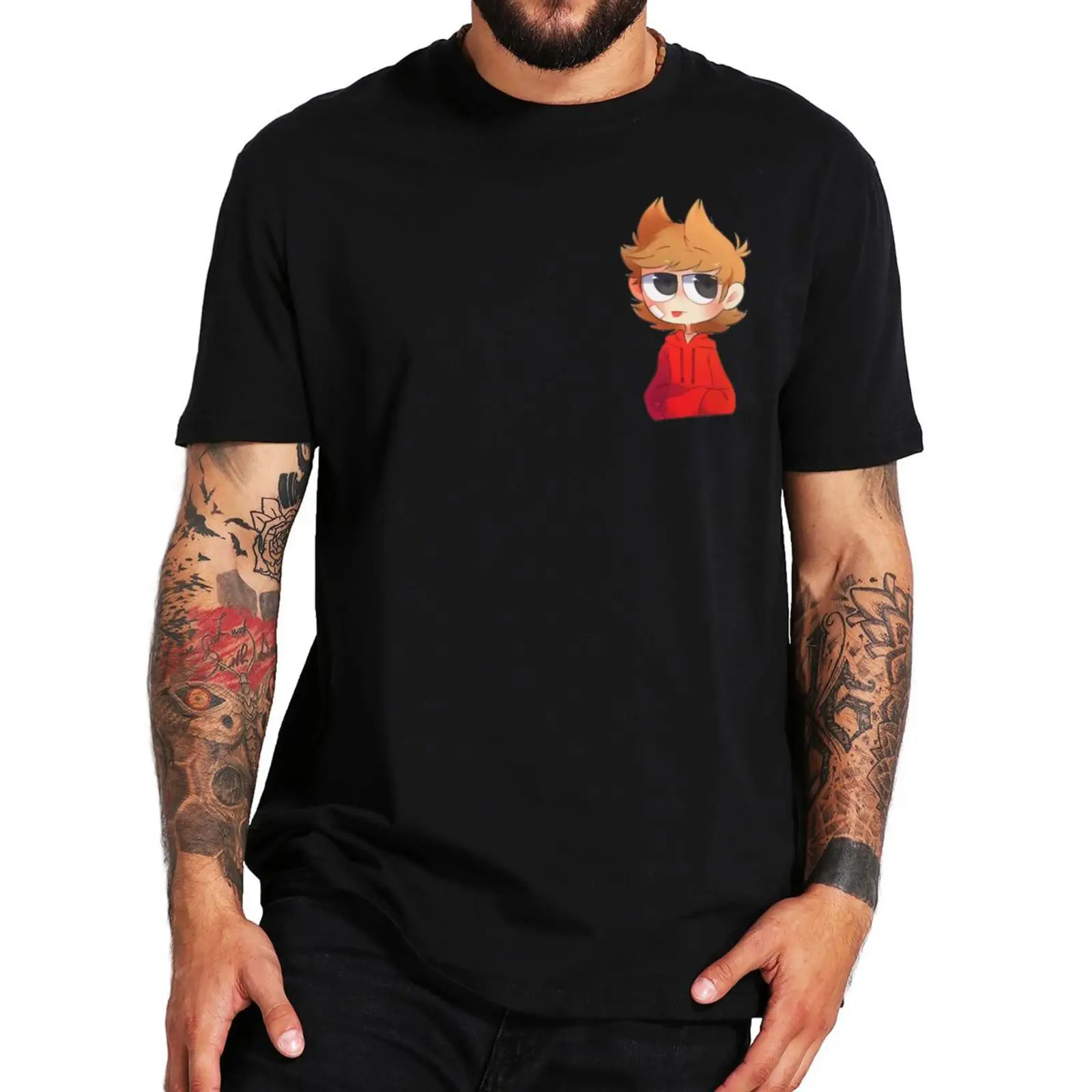 

Tord Eddsworld Anime Cute T Shirt British Animated Comedy Web Series Classic Tshirt 100% Cotton Oversize Novelty Tee Tops