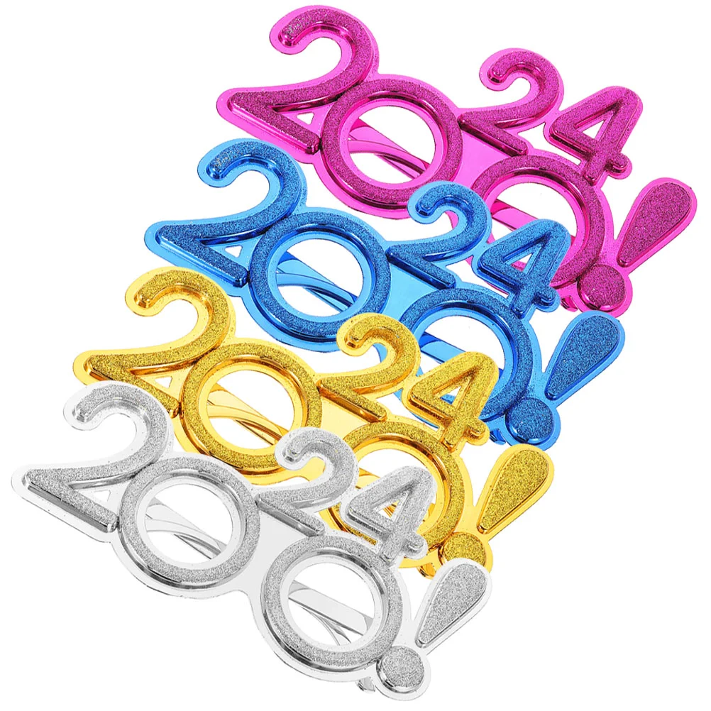 

Decorative Mirror Party Use Eyewear Funny Eyeglasses [arty Decors Number New Year Dancing Supplies 2024 Decoration Christmas