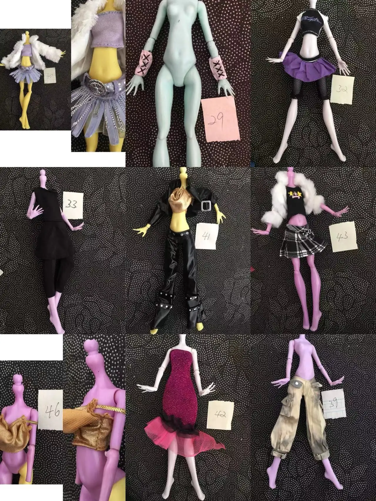 

30cm doll doll for Monster High School Doll Clothes Skirt Suit Replacement Play Clothes