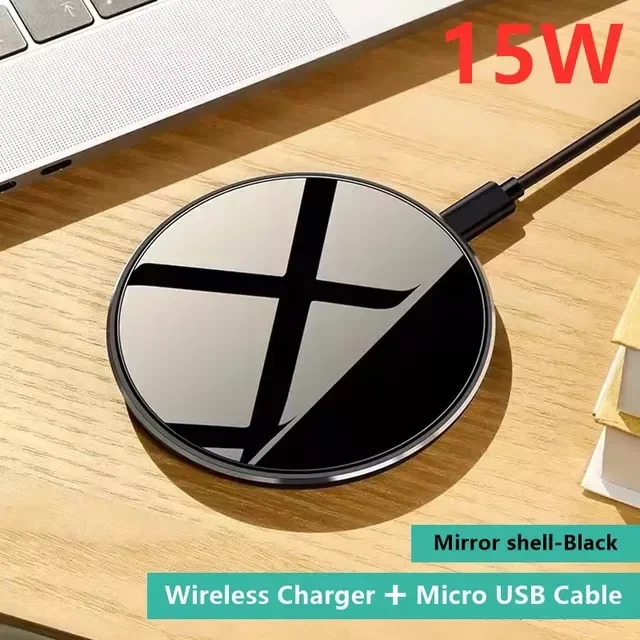 New in  Qi Wireless Charger  Wireless Charging Pad    Fast Wireless Charging Stand power bank smar